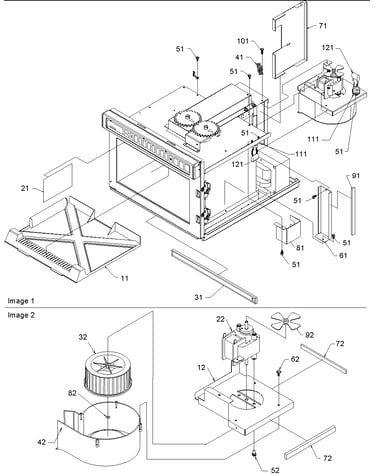 Splash shield/blower