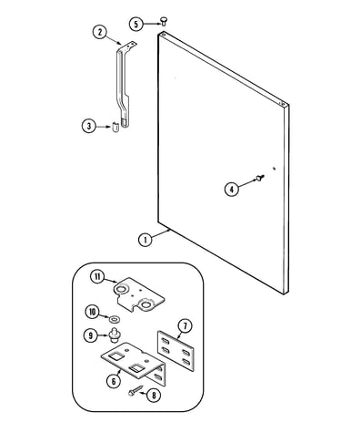 Fresh food outer door (rev 12)