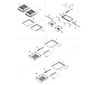 Kenmore 59672954200 refrigerator shelving diagram