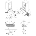 Kenmore 59672954200 evaporator area & rollers diagram