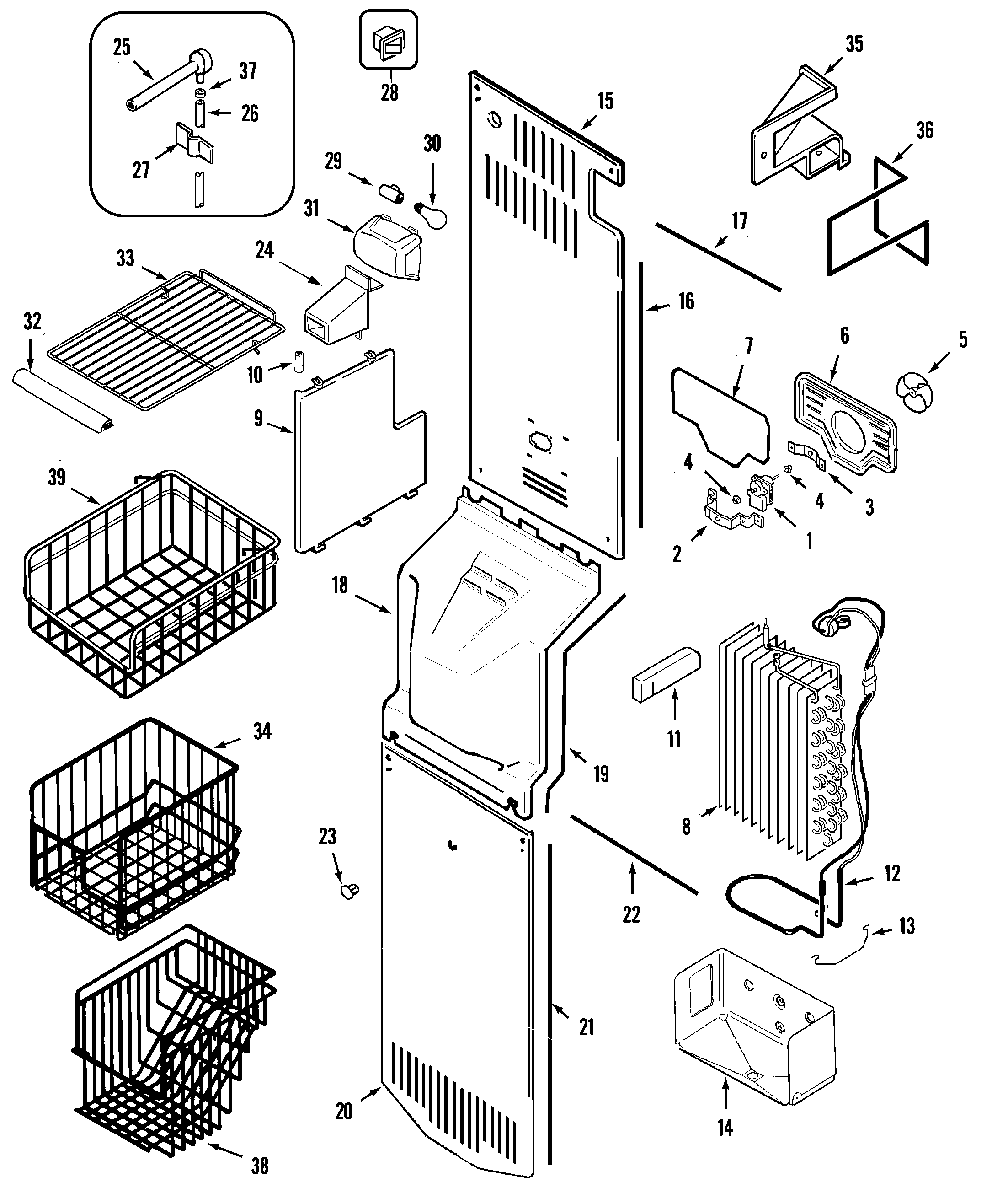 Freezer compartment (gs2728gehq)