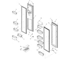 Amana XRSS264BB-PXRS264BB0 ref/fz door and shelf diagram
