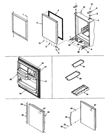 Refrigerator door