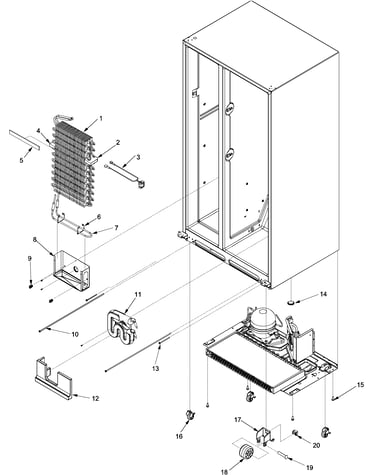 Evaporator assy and rollers
