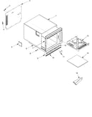 Tray, grease shield, cabinet