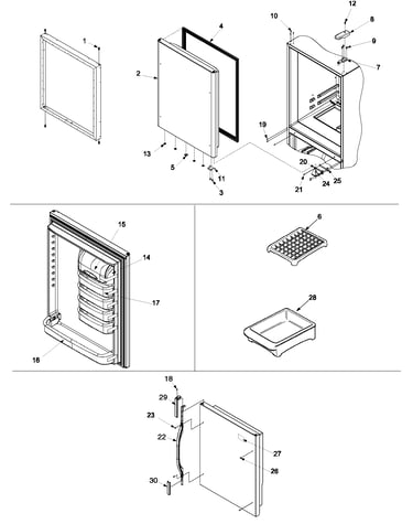 Refrigerator door