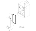 Kenmore 59673504202 right refrigerator door diagram