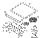 Maytag CHE9800BCE top assembly diagram