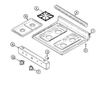 Maytag MBR4450BGH top assembly diagram