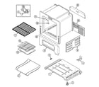 Maytag MLR4410BXH oven/base diagram