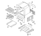Maytag GM3111GXAW oven/base diagram