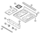 Maytag PGR4410BDW top assembly diagram