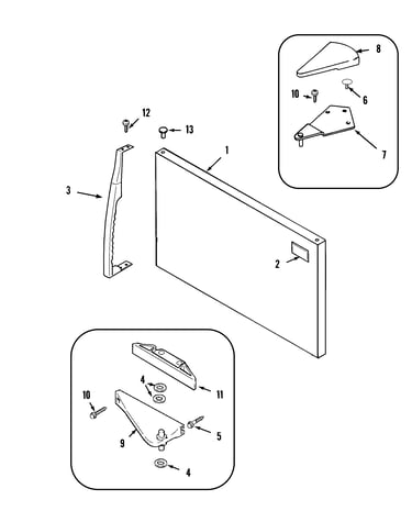 Freezer outer door