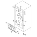 Maytag MQU1554AEW freezer compartment diagram