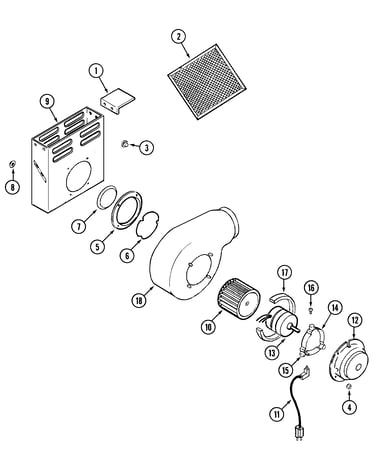 Blower assembly (plenum)