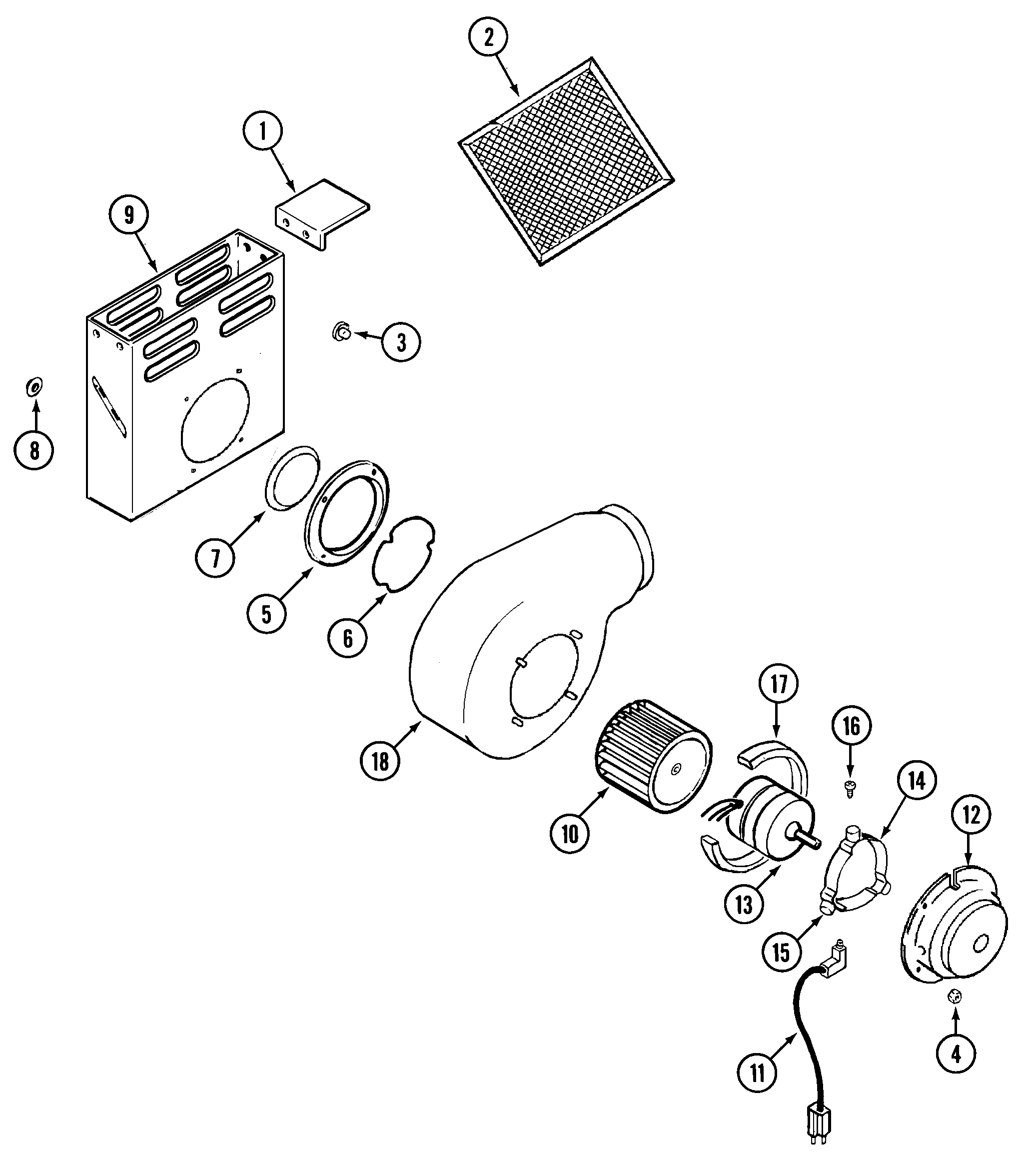 Blower assembly (plenum)