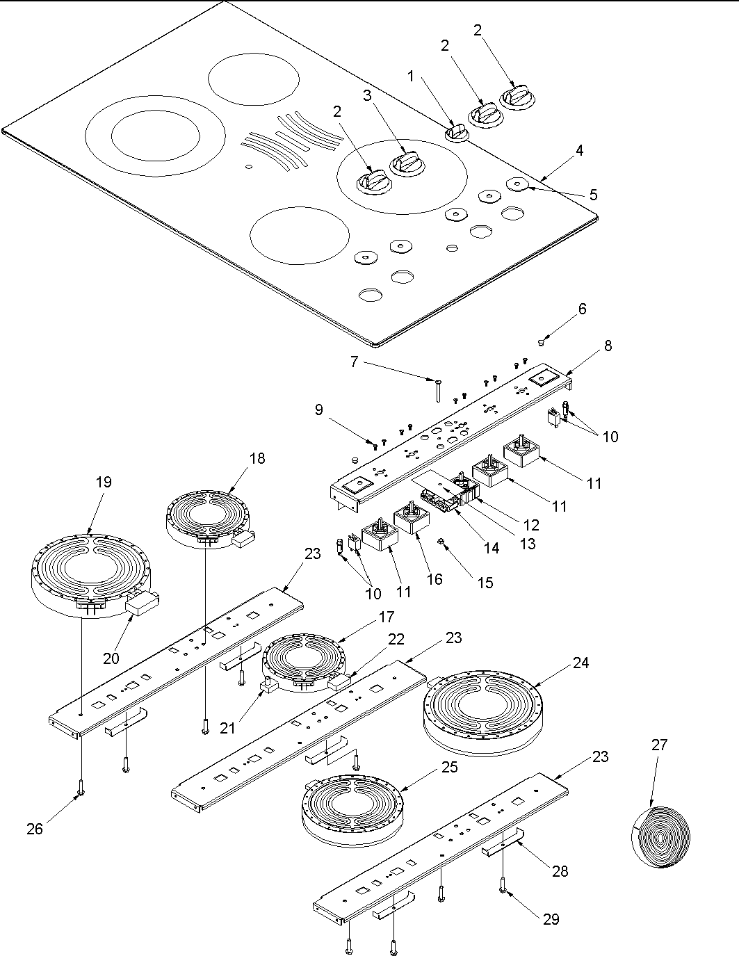 Cooktop assembly