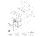 Amana AOCS3040E-P1132378NE outer cabinet & racks diagram