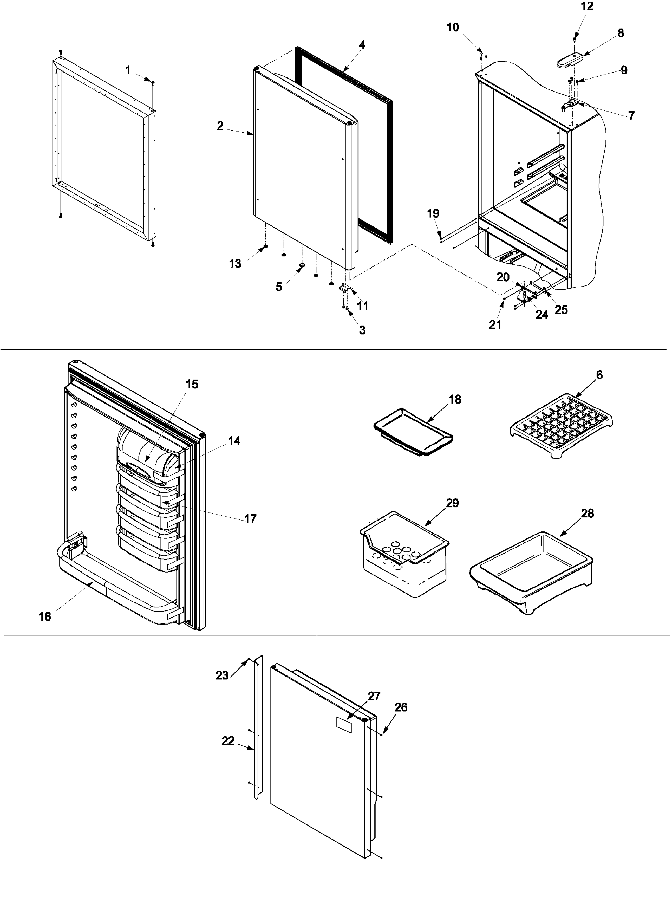 Refrigerator door