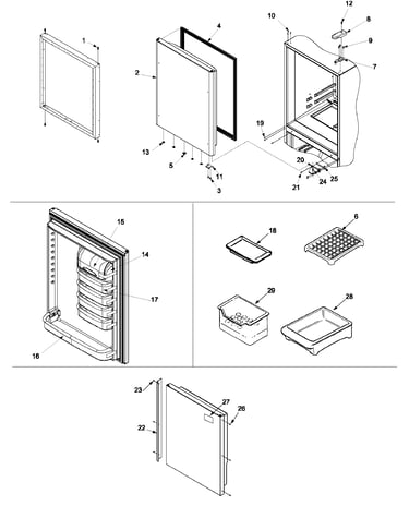 Refrigerator door