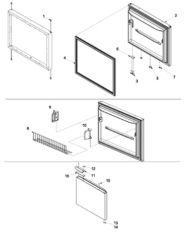 Freezer door