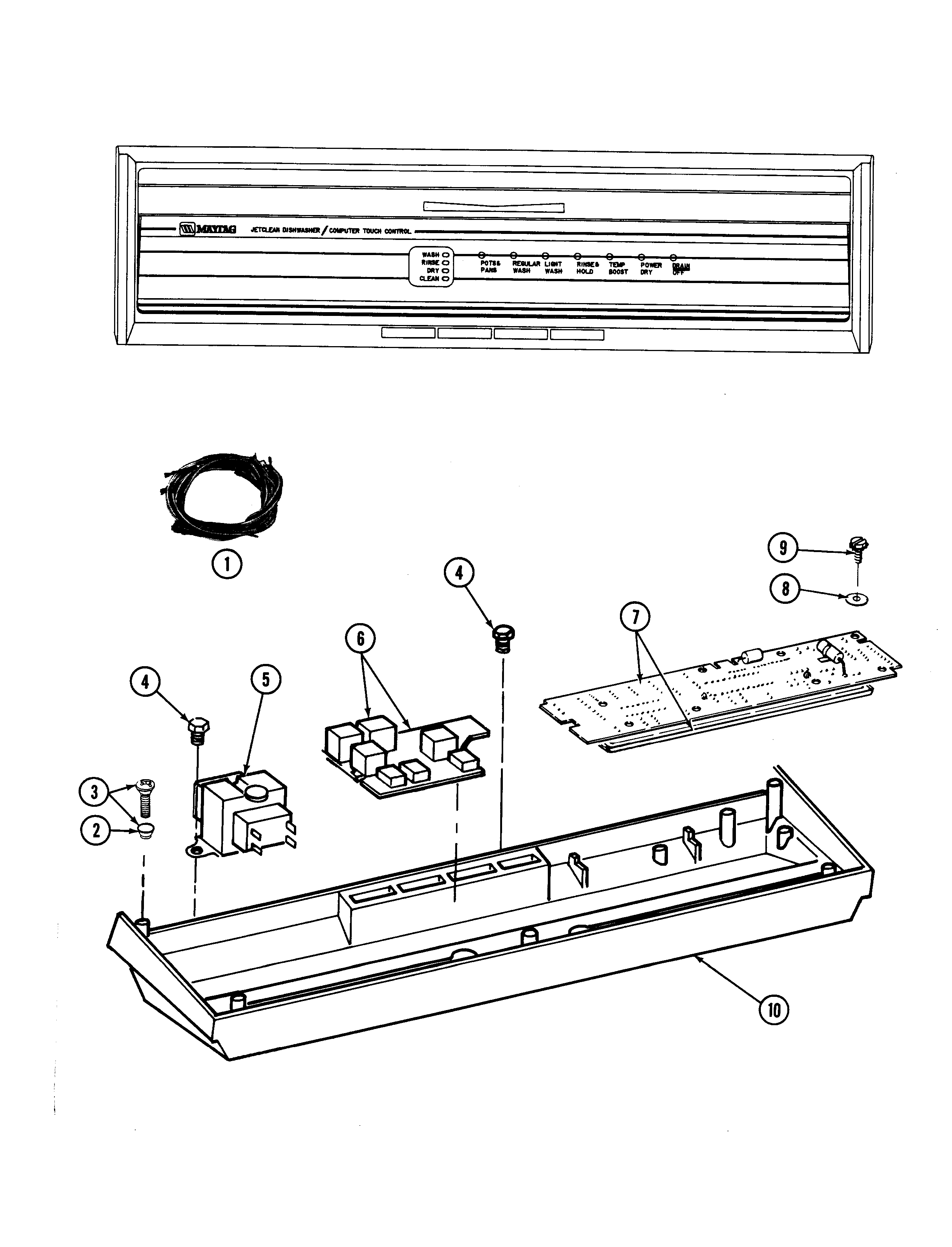 Control panel (wu805)