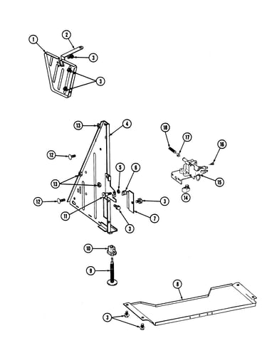 Tub support (left)