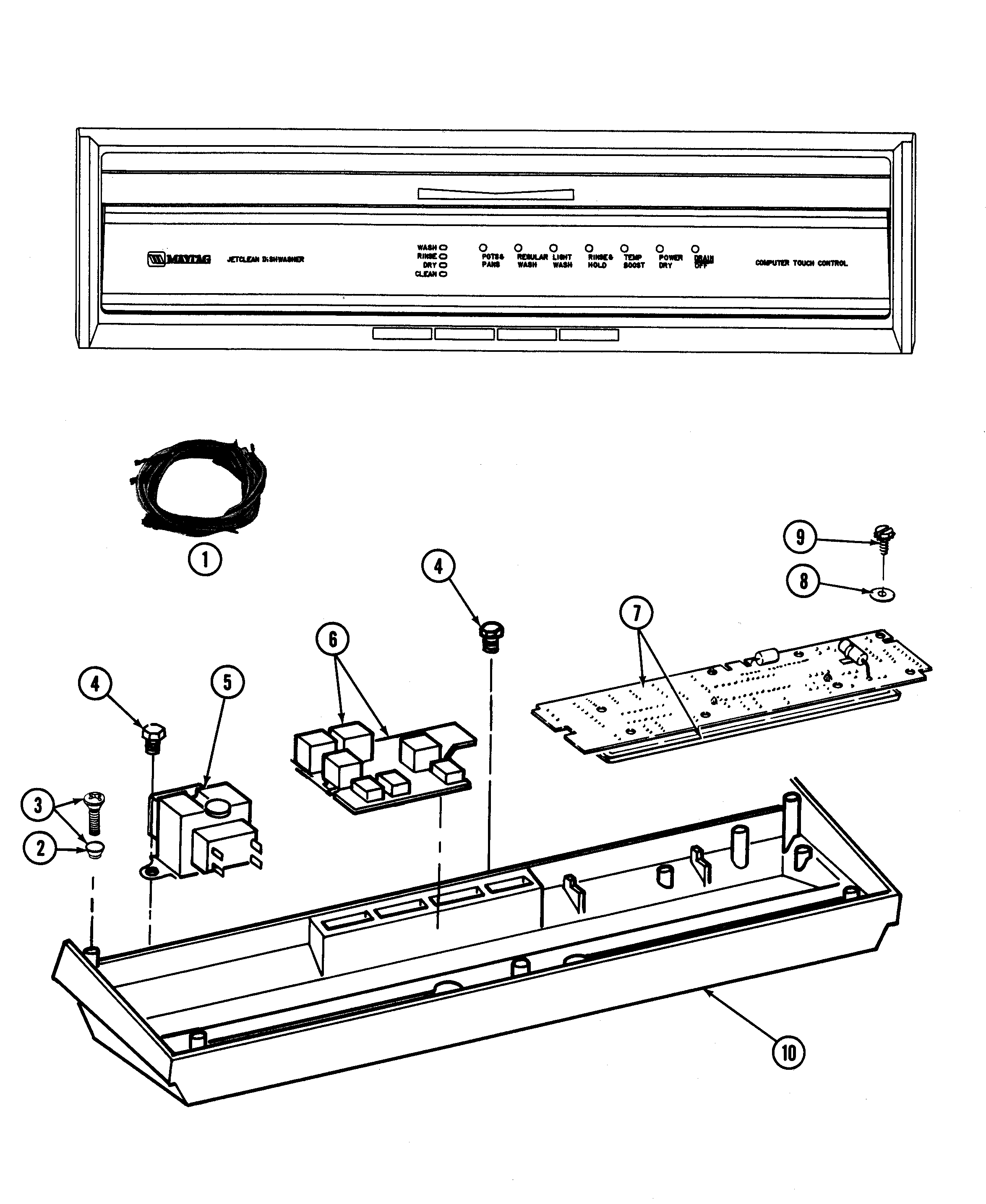 CONTROL PANEL (WU885)