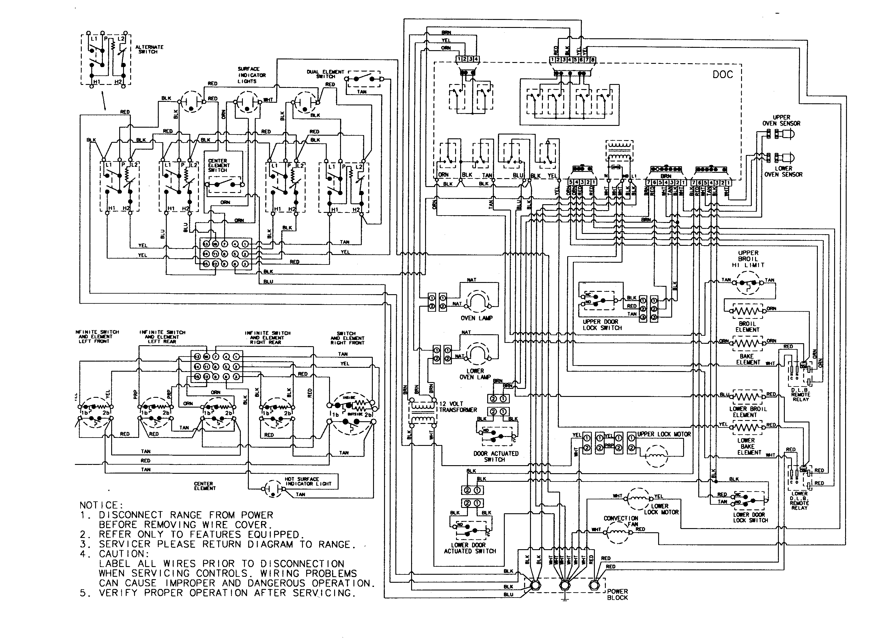 WIRING INFORMATION (AT VARIOUS SERIES)