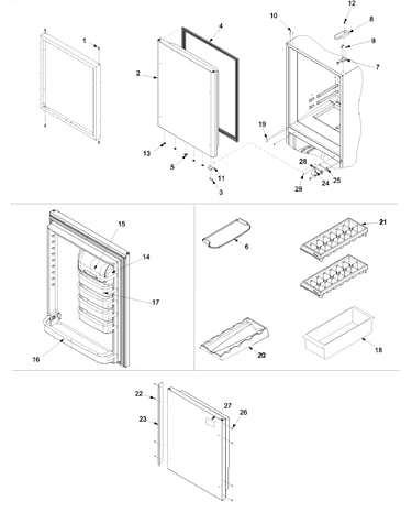 Refrigerator door