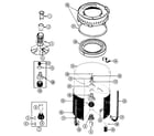 Maytag LSE7804ACL tub diagram
