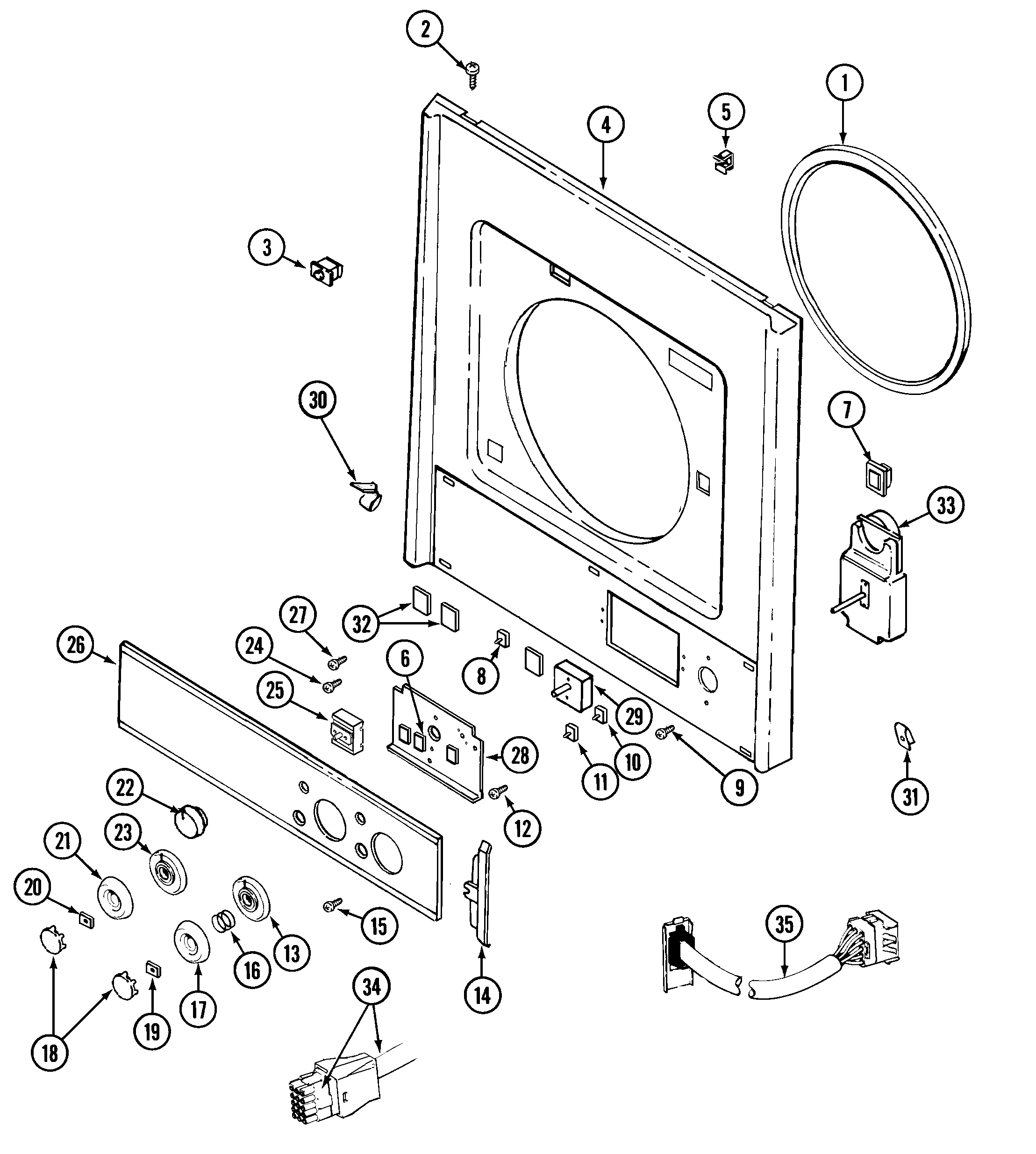 FRONT PANEL & CONTROL PANEL (7804ACM &