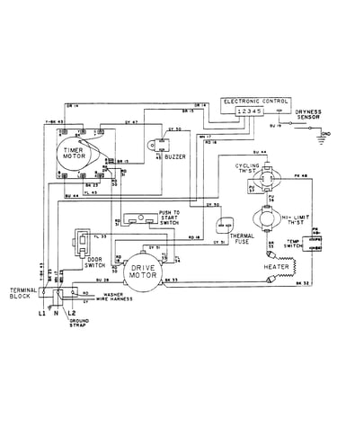 Wiring information-dryer