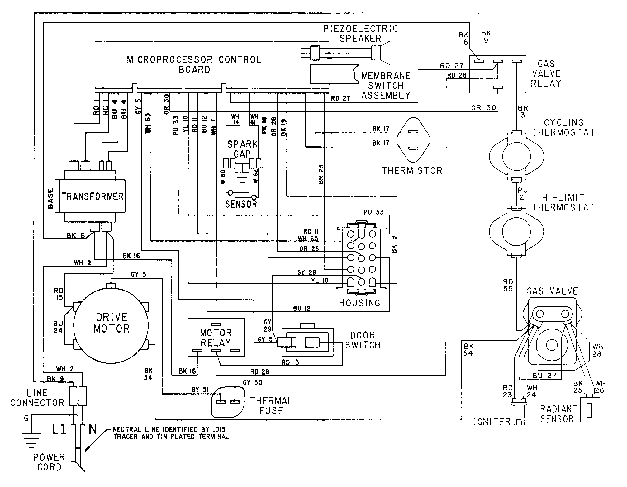 WIRING INFORMATION-LSG9904AA* (DRYER)