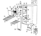 Crosley CS20Y6A freezer compartment diagram