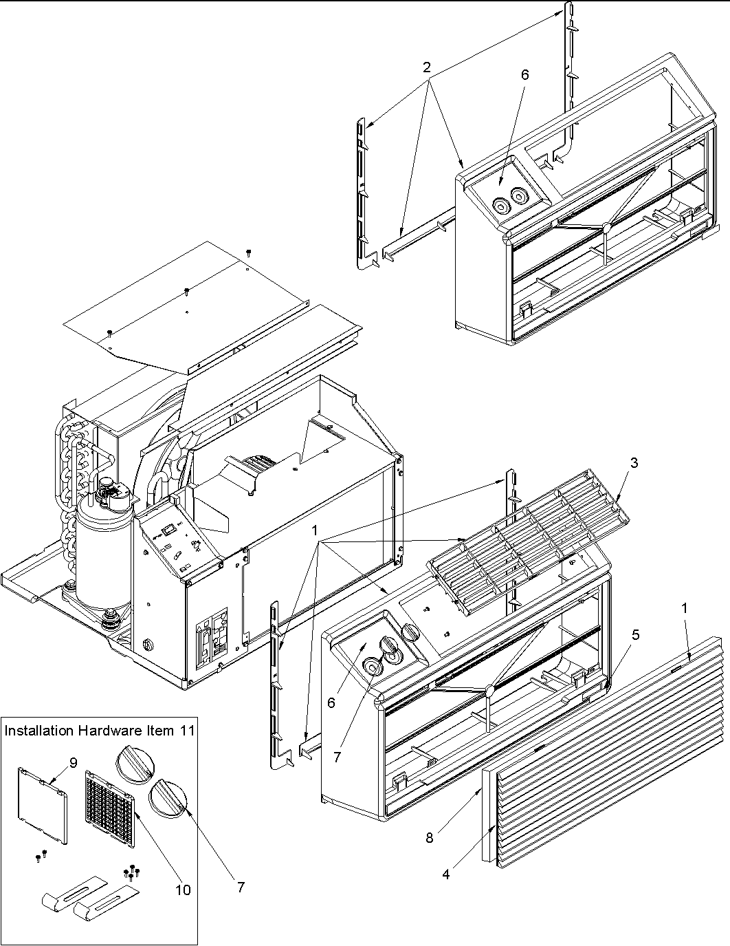 Outer case assy