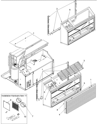 Outer case assy