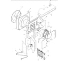 Amana PBE112A35A-P1225043R fan and control assy diagram