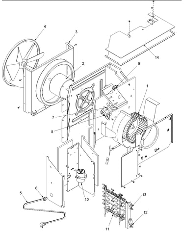 Fan and control assy