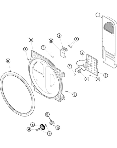 Rear bulkhead,rollers,air duct&heater
