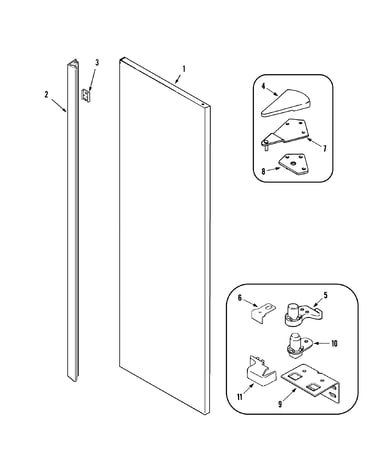 Fresh food outer door (jsd2789hes)