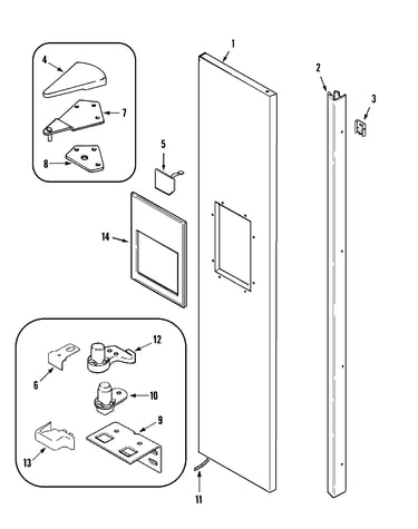 Freezer outer door (jsd2789hes)