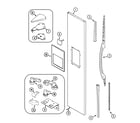 Maytag MSD2756GEQ freezer outer door (msd2756geb/q/w) diagram