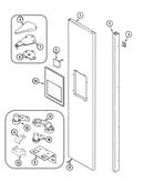 Freezer outer door (msd2756ges)