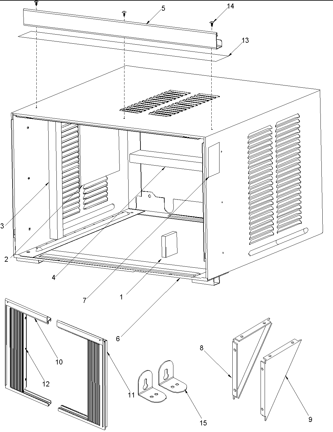 Outer case assembly