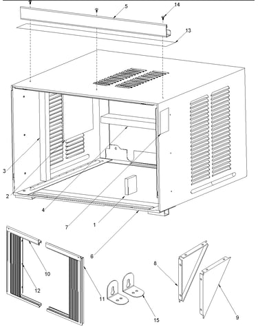 Outer case assembly