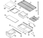 Maytag GT2124NEEW shelves & accessories diagram