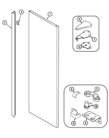 Fresh food outer door (gs2727ead1)