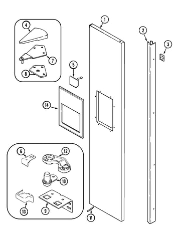 Freezer outer door (gs2727ead1)