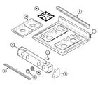 Maytag PGR5710BDW top assembly diagram